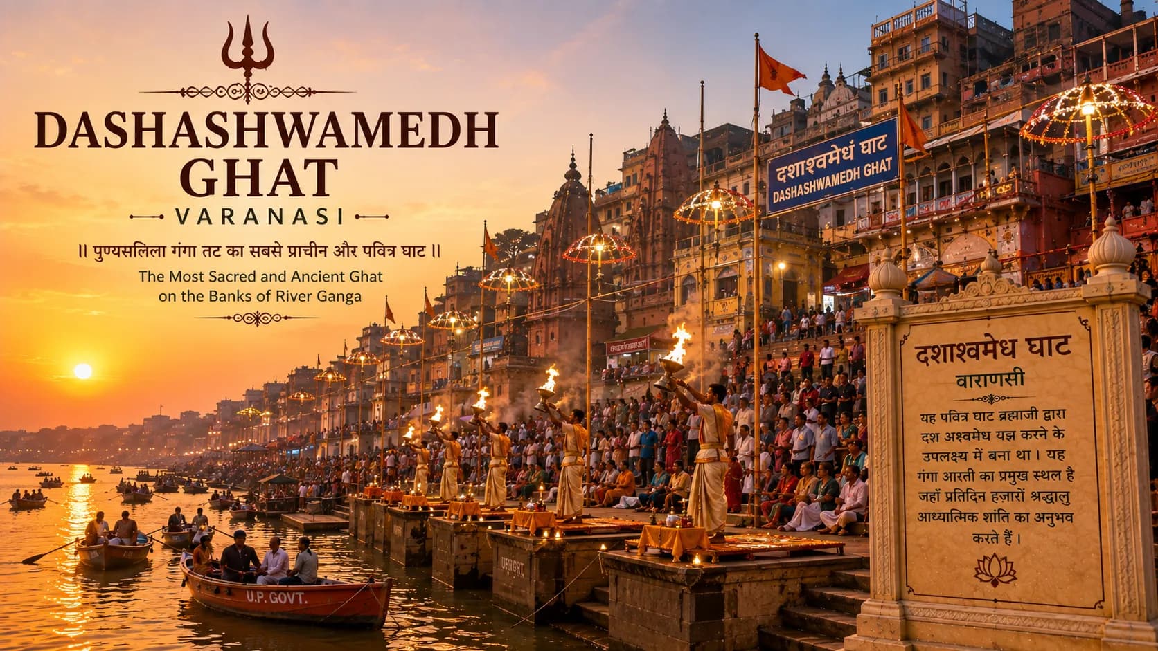 Ganga Aarti at Dashashwamedh Ghat