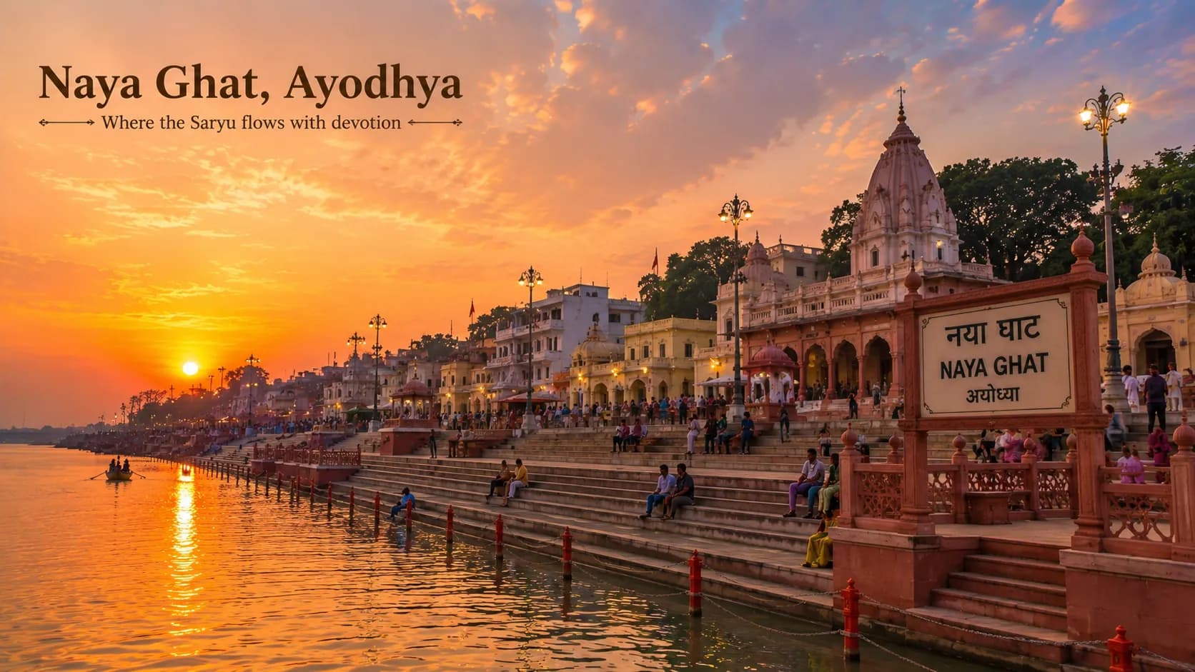 Naya Ghat Ayodhya - The gateway to the Saryu riverfront and Ram ki Paidi
